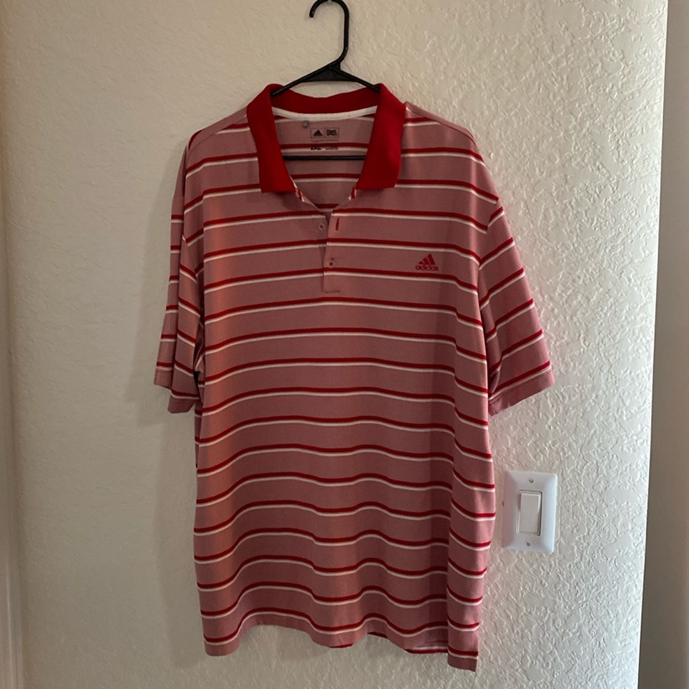 Adidas Red Golf Polo XXL